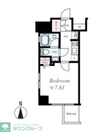 ディアレイシャス菊川の物件間取画像